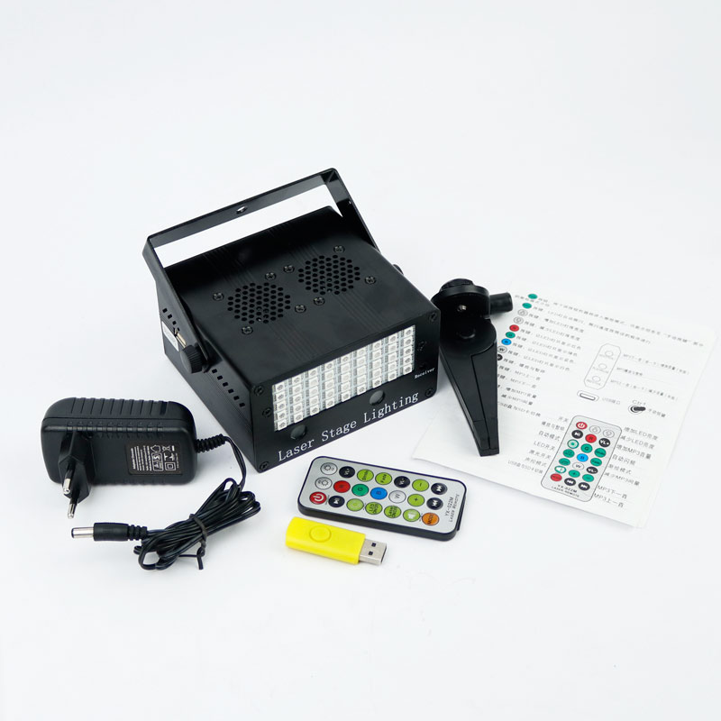 لیزر رقص نور اسپیکر دار Mini Laser Stage Lighting SN-022M + ریموت کنترل