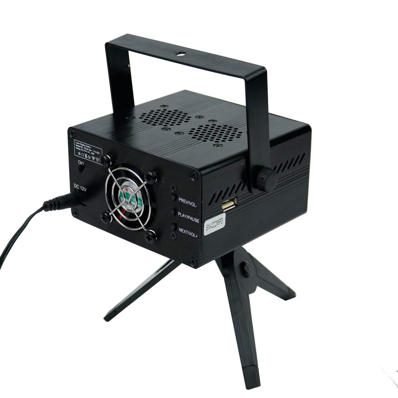 لیزر رقص نور اسپیکر دار Mini Laser Stage Lighting SN-022M + ریموت کنترل