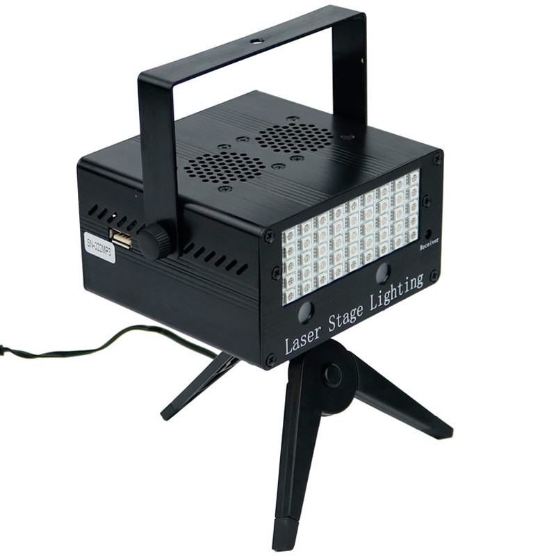 لیزر رقص نور اسپیکر دار Mini Laser Stage Lighting SN-022M + ریموت کنترل