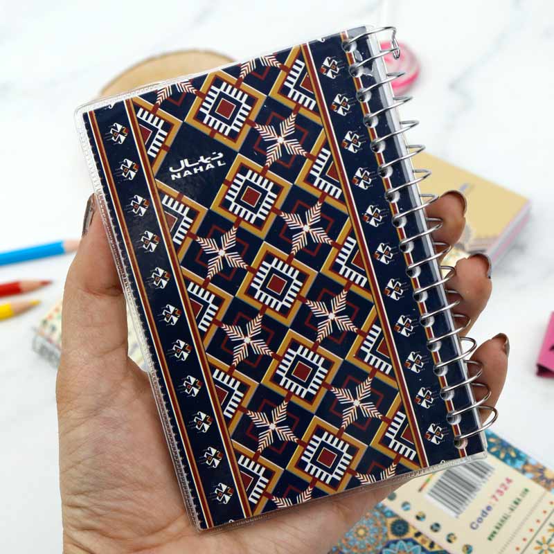 دفترچه یادداشت 100 برگ Nahal Alma کد 7324 بغل بازشو
