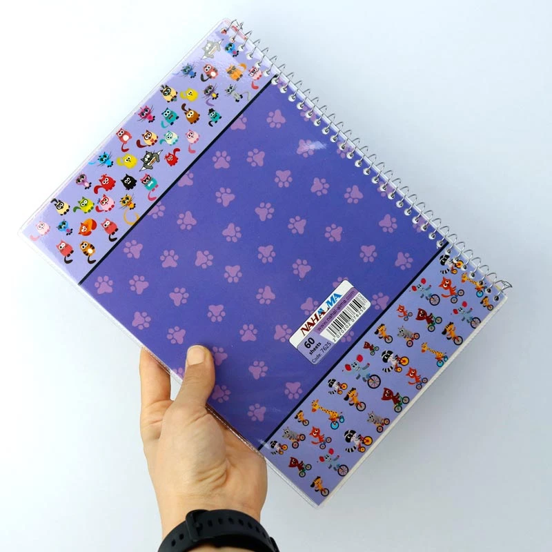دفتر سیمی 60 برگ 2 خط Nahal Alma کد 7625