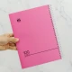 دفتر سیمی 100 برگ ساده رنگی Nahal Alma کد 7161