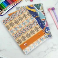 دفتر سیمی 40 برگ طرح کلاسیک نهال آلما کد 7416