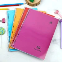 دفتر 60 برگ 2 خط ساده رنگی Nahal Alma کد 7633