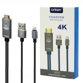 کابل تبدیل Lightning به HDMI اونتن OTN-7519 طول 1.8 متر
