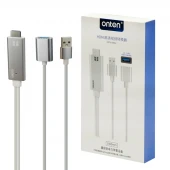 کابل تبدیل USB 3.0 به HDMI اونتن OTN-7562 طول 1 متر
