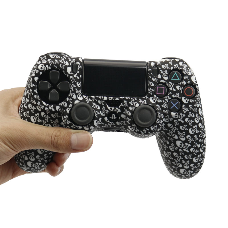 روکش دسته بازی PS4 طرح کله اسکلت ریز زمینه مشکی
