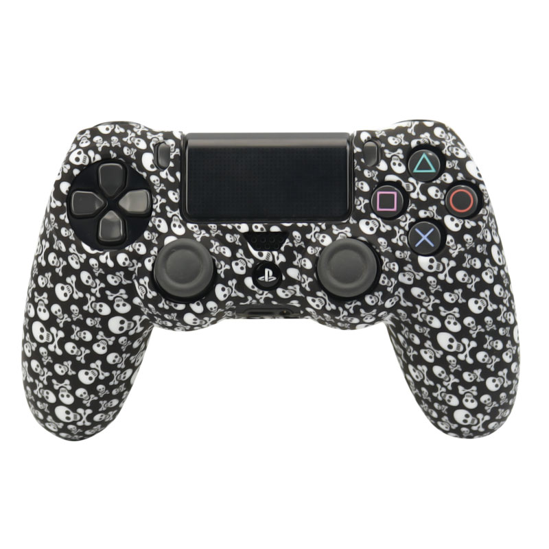 روکش دسته بازی PS4 طرح کله اسکلت ریز زمینه مشکی