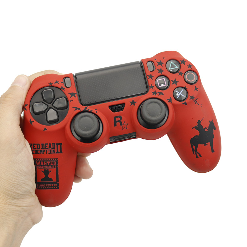 روکش دسته بازی PS4 طرح Red Dead Redemption 2 زمینه قرمز