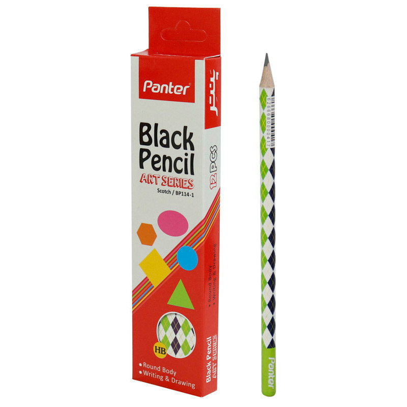 مداد مشکی پنتر Panter Scotch/BP114-1 بسته 12 عددی
