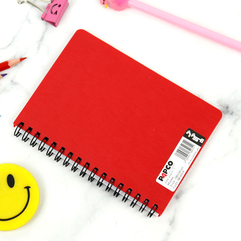 دفترچه یادداشت 60 برگ پاپکو Papco NB-609R بغل بازشو