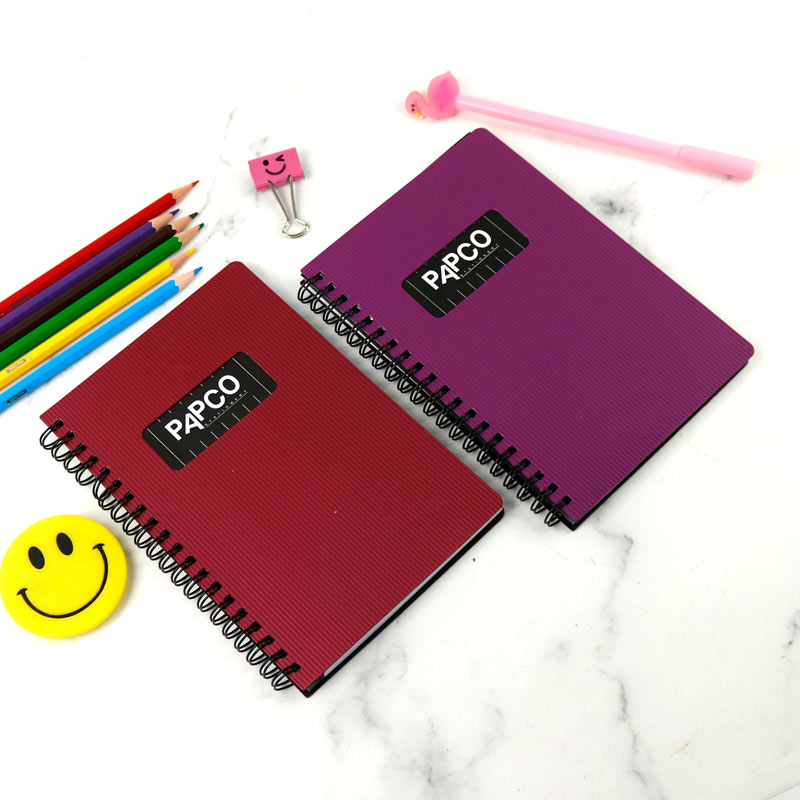 دفترچه یادداشت 100 برگ 2 خط پاپکو Papco NB-643BC بغل بازشو