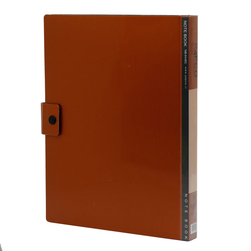 دفتر کلاسوری 100 برگ دکمه دار متالیک پاپکو Papco NB-644BC