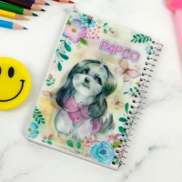 دفترچه یادداشت 100 برگ 3 بعدی پاپکو Papco NB-6703D-2D بغل بازشو