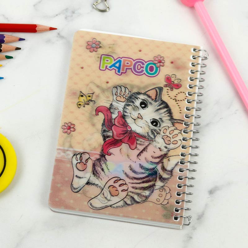 دفترچه یادداشت 100 برگ 3 بعدی پاپکو Papco NB-6703D-2D بغل بازشو