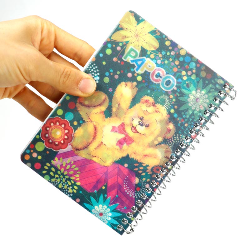دفترچه یادداشت 100 برگ 3 بعدی پاپکو Papco NB-6703D-2D بغل بازشو