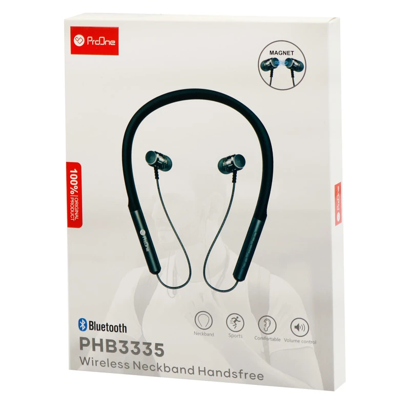 هندزفری بلوتوث دورگردنی و رم خور ProOne PHB3335