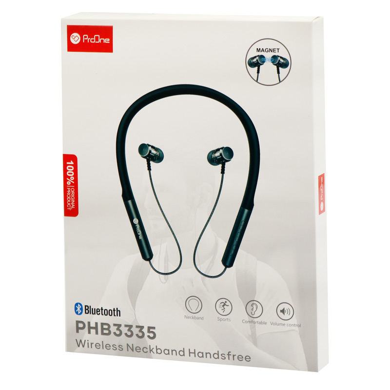 هندزفری بلوتوث دورگردنی و رم خور ProOne PHB3335