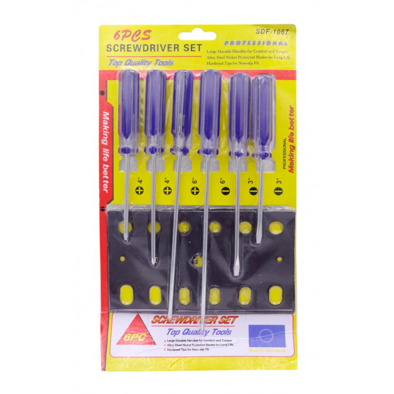ست پیچ گوشتی 6 عددی پروفشنال Professional SDF-1067