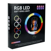 رینگ لایت پایه دار 13 اینچ RGB LED CXB-RGB350