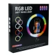 رینگ لایت پایه دار 13 اینچ RGB LED CXB-RGB350