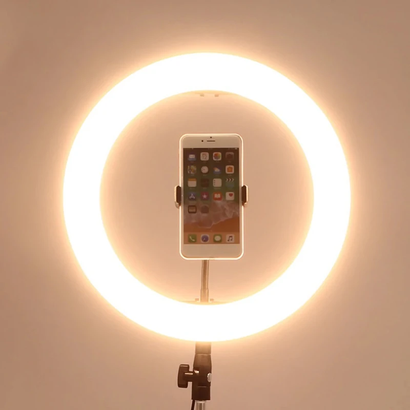 رینگ لایت پایه دار 12 اینچ Dimmable Portable