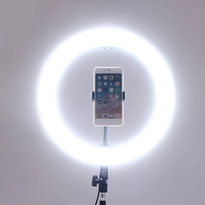رینگ لایت پایه دار 12 اینچ Dimmable Portable