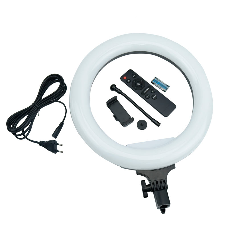 رینگ لایت پایه دار 12 اینچ Dimmable Portable