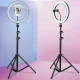 رینگ لایت پایه دار 12 اینچ Dimmable Portable