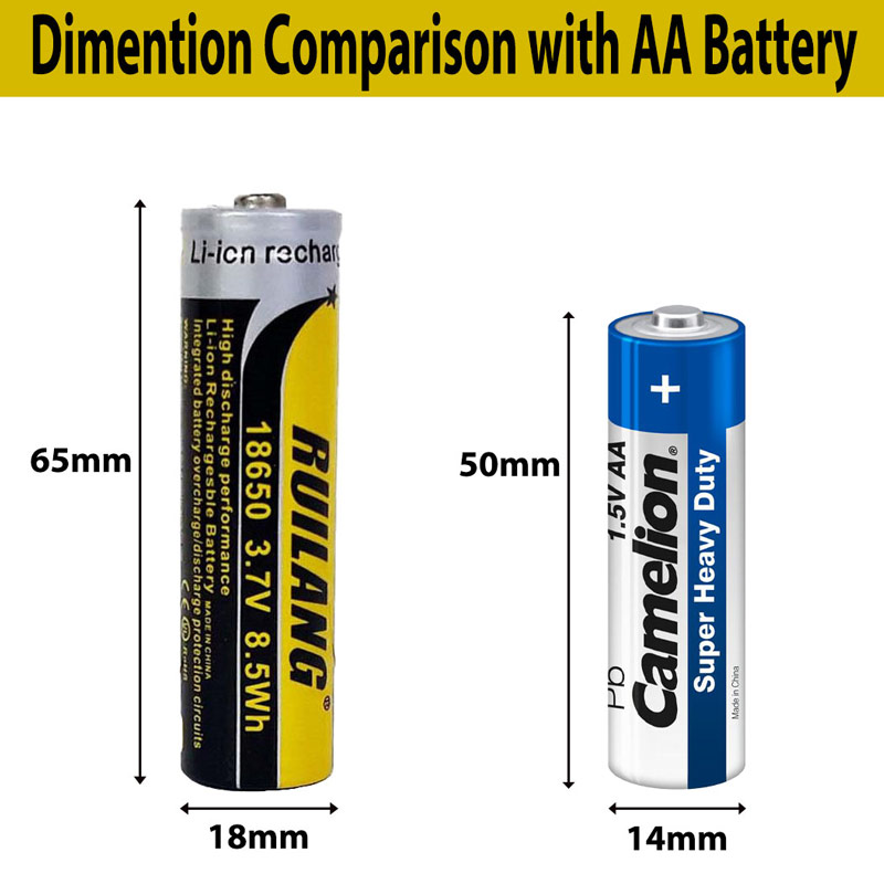 باتری لیتیوم استوانه ای Ruilang 18650 6800mAh
