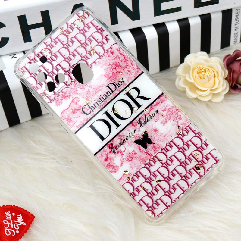 قاب محافظ لنزدار رزین طرح Dior پاپ سوکت دار Samsung A21s