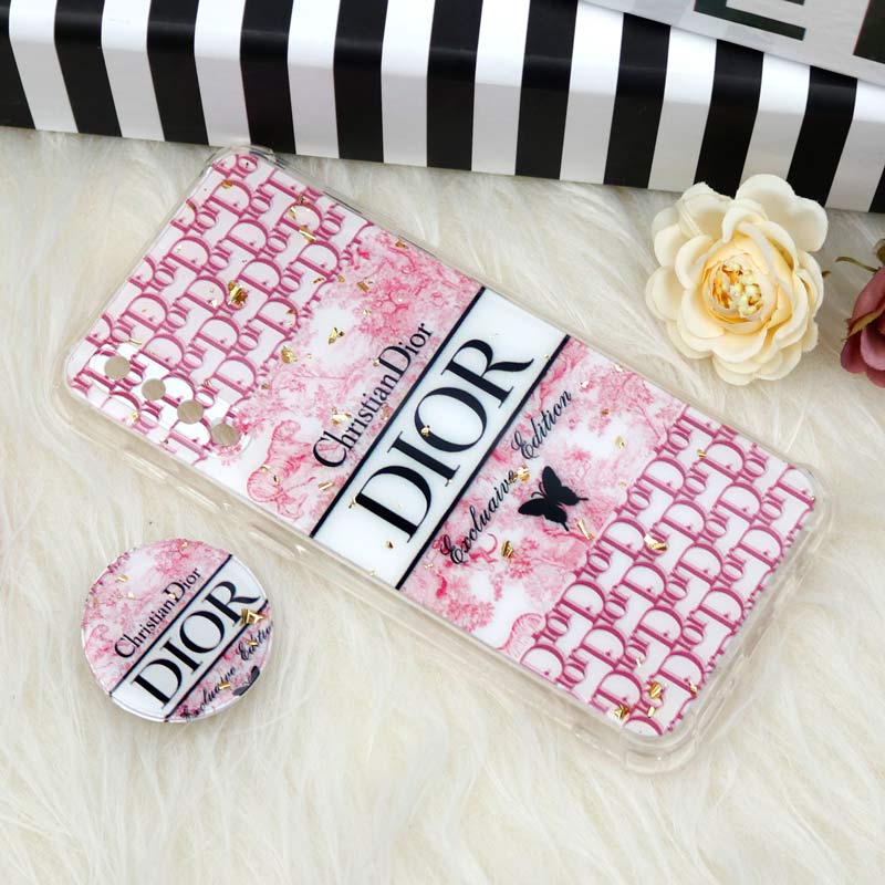 قاب محافظ لنزدار رزین طرح Dior پاپ سوکت دار Samsung A30s / A50s