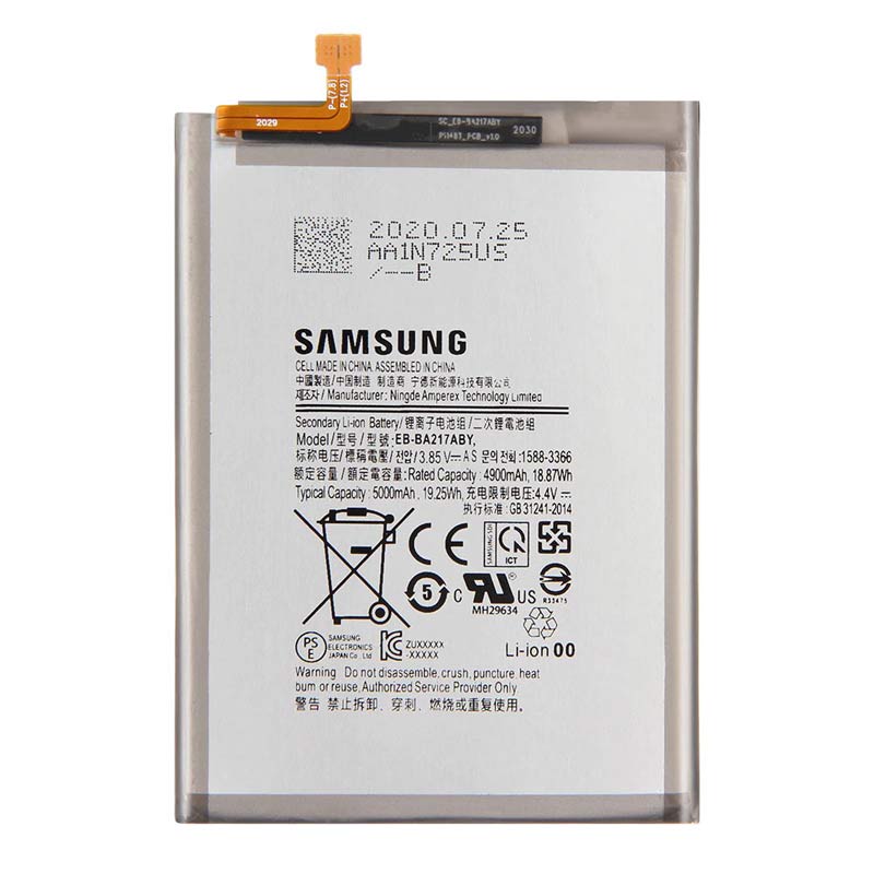 باتری موبایل اورجینال Samsung Galaxy A02s EB-BA217ABY