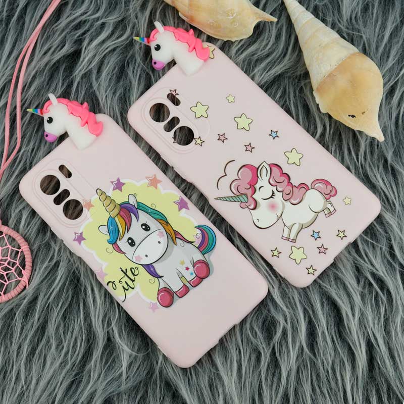قاب سیلیکونی محافظ لنزدار یونیکورن Xiaomi Poco F3