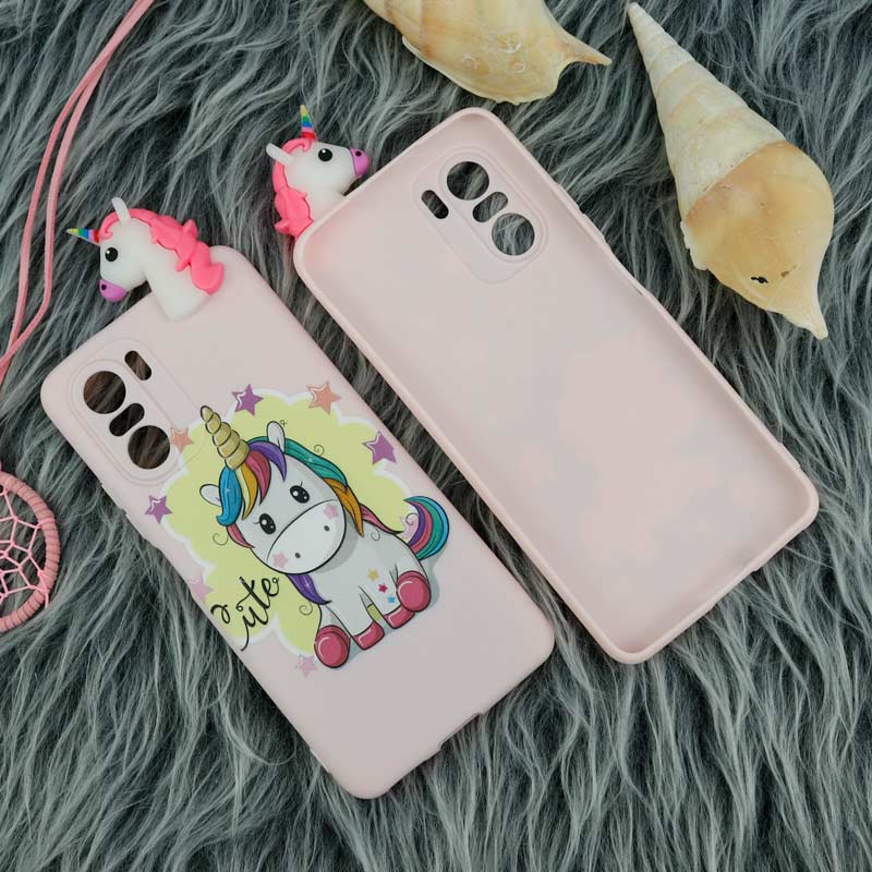 قاب سیلیکونی محافظ لنزدار یونیکورن Xiaomi Poco F3