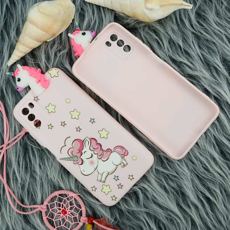 قاب سیلیکونی محافظ لنزدار یونیکورن Xiaomi Poco M3