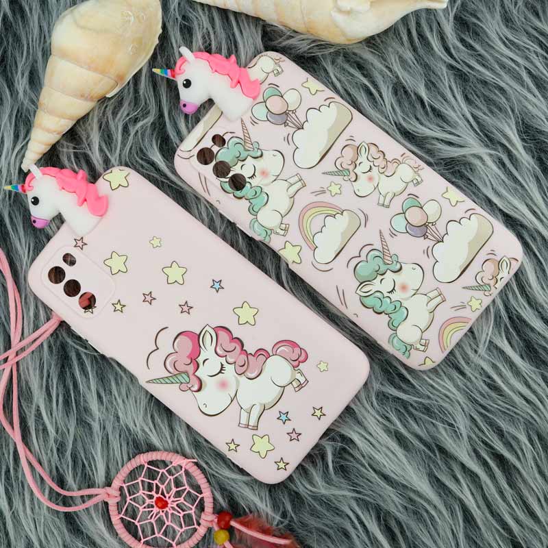 قاب سیلیکونی محافظ لنزدار یونیکورن Xiaomi Poco M3