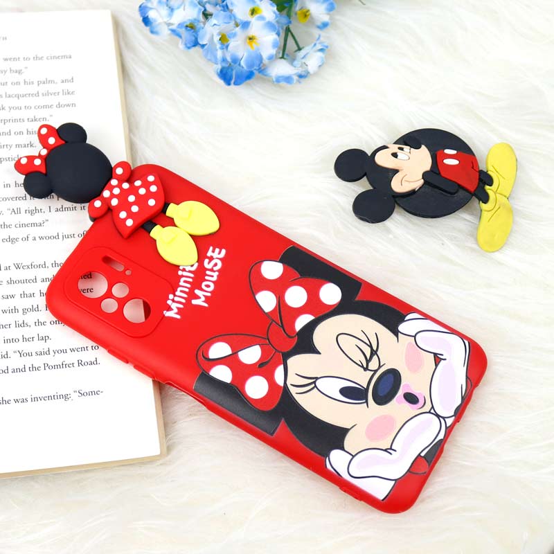 قاب سیلیکونی محافظ لنزدار میکی موس Xiaomi Redmi Note 10