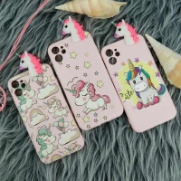 قاب سیلیکونی محافظ لنزدار یونیکورن iPhone 11