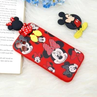 قاب سیلیکونی آیفون iPhone 11 طرح میکی موس محافظ لنزدار
