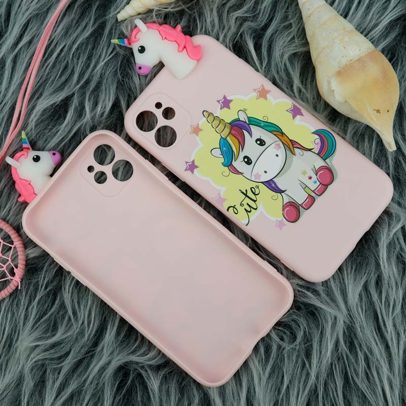 قاب سیلیکونی محافظ لنزدار یونیکورن iPhone 11