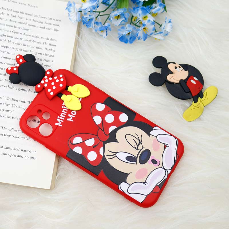 قاب سیلیکونی محافظ لنزدار میکی موس iPhone 11
