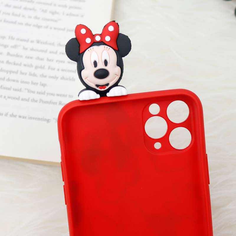 قاب سیلیکونی محافظ لنزدار میکی موس iPhone 11 Pro Max