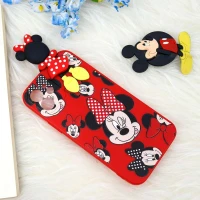 قاب سیلیکونی آیفون iPhone 12 طرح میکی موس محافظ لنزدار