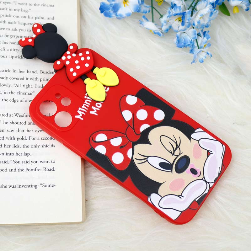 قاب سیلیکونی محافظ لنزدار میکی موس iPhone 12