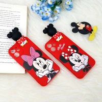 قاب سیلیکونی محافظ لنزدار میکی موس iPhone 12 Mini
