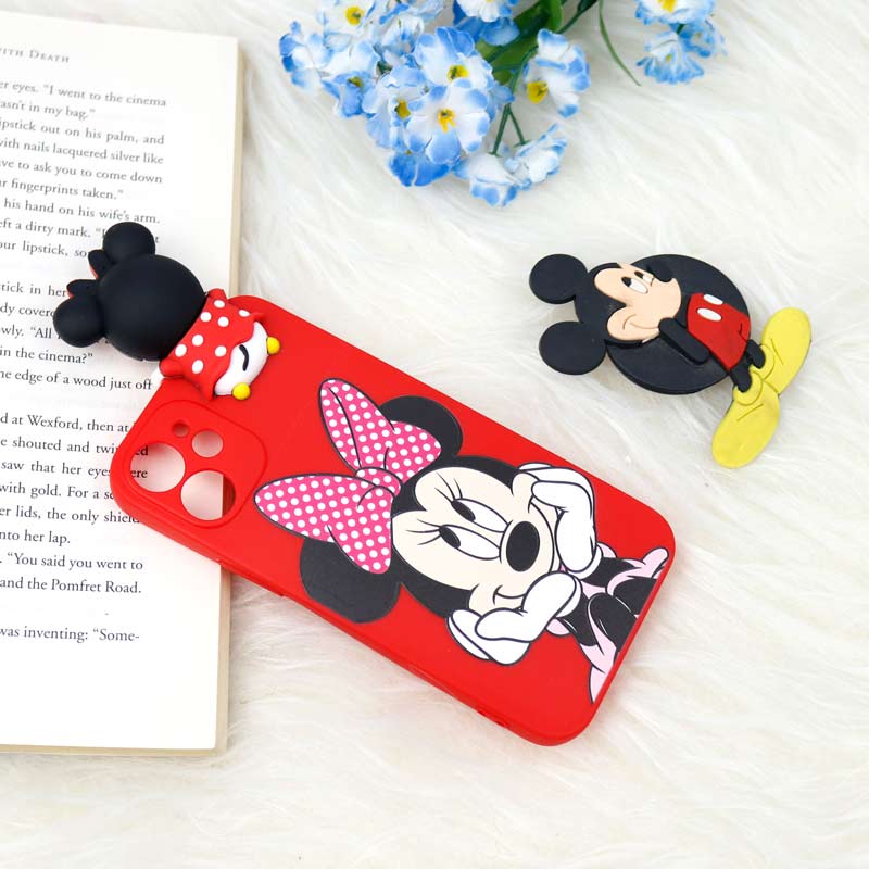 قاب سیلیکونی محافظ لنزدار میکی موس iPhone 12 Mini