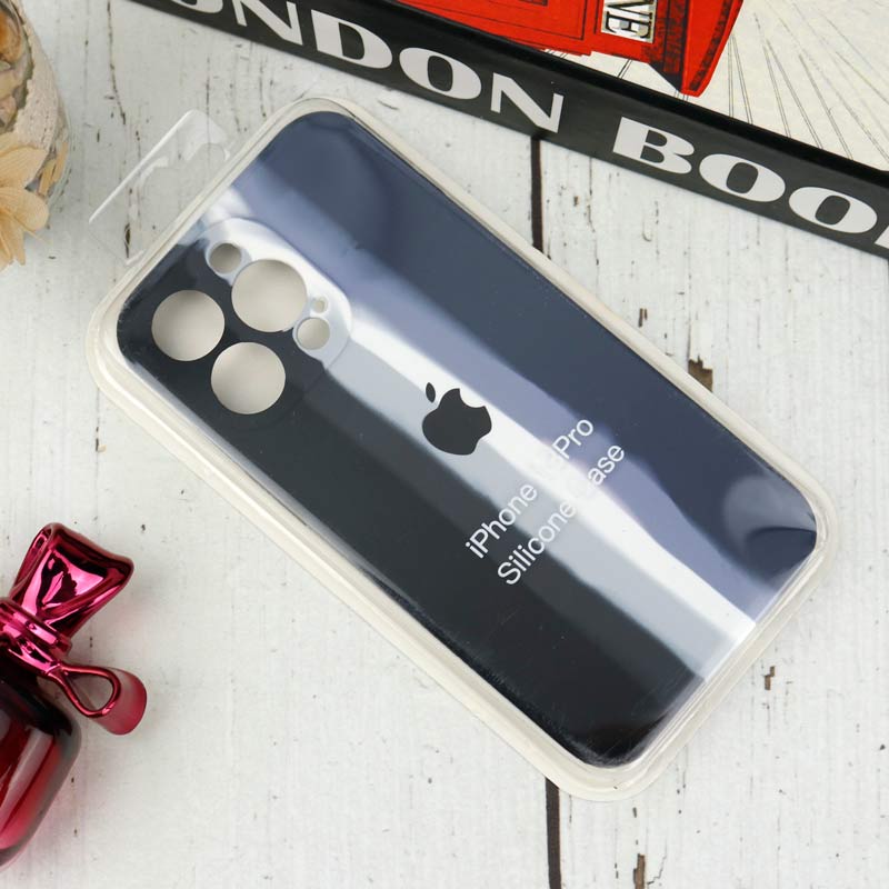 قاب سیلیکونی اورجینال رنگین کمانی محافظ لنزدار iPhone 13 Pro