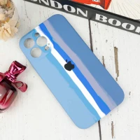 قاب سیلیکونی اورجینال رنگین کمانی محافظ لنزدار iPhone 13 Pro