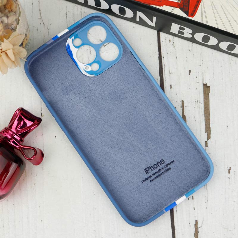 قاب سیلیکونی اورجینال رنگین کمانی محافظ لنزدار iPhone 13 Pro Max
